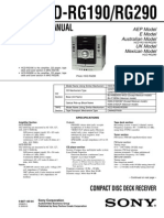 Hcd-rg190 Rg290 Sony Diagrama