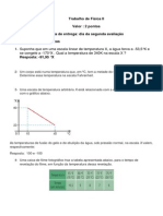 Lista 2 - Termodinâmica