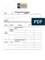 Matriz de Operacionalización de Variables