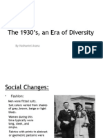The 1930's, An Era of Diversity: by Nathaniel Arana