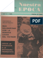 Revista Internacional - Nuestra Epoca N°1 - enero 1966 - Edición Chilena