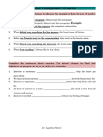 Grammar 2 Assignment (10 Marks) : Change The Underlined Clauses To Phrases. An Example Is Done For You. (5 Marks)