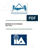 Informe de Actividades de Transparencia IAI-Honduras 2013-2014
