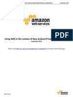 Using AWS in The Context of New Zealand Privacy Considerations