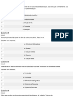 Questionario 4 Metodologia Cientifica