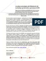 [NOTA DE PRENSA] Colectivo Unión Civil ¡YA! saluda el Nuevo plan estratégico del Ministerio de Justicia el cual incluye protección a personas LGTB