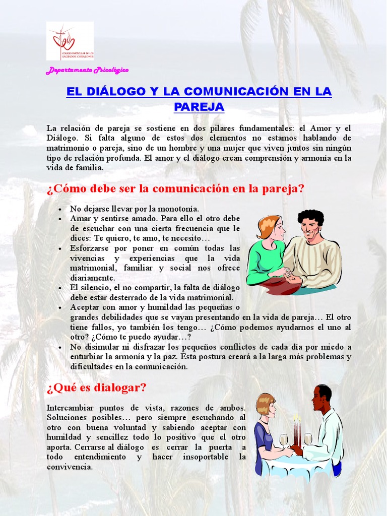 El Dialogo y La Comunicacion en La Pareja | PDF | Familia | Amor