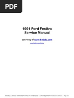 1991 Ford Festiva Manual