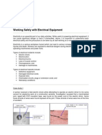 Working Safely With Electrical Equipment