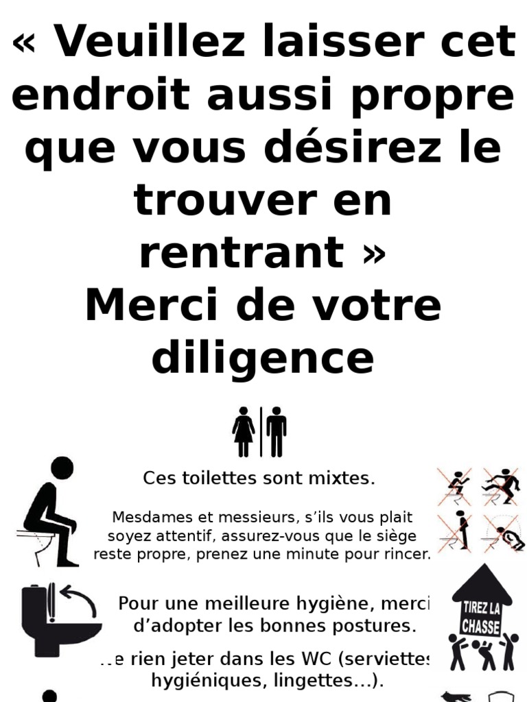 Consigne Toilette