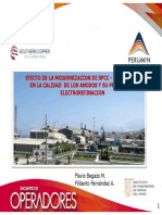 Efecto de La Modernizacion de SPCC - Fundicion, en La Calidad de Los Anodos y Su Proceso de Electrorefinacion