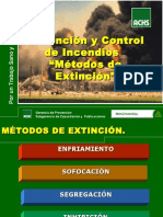 Métodos de extinción de incendios y sus fases