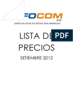 Lista de Precios Setiembre 2012 Wifi