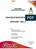 NUEVA LÍNEA DE PRODUCCIÓN DE CLINKER GRUPO GLORIA - YURA S. A.