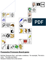 Possessive Pronouns Board Game