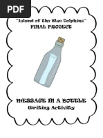 Island of The Blue Dolphins Message in A Bottle Writing Activity