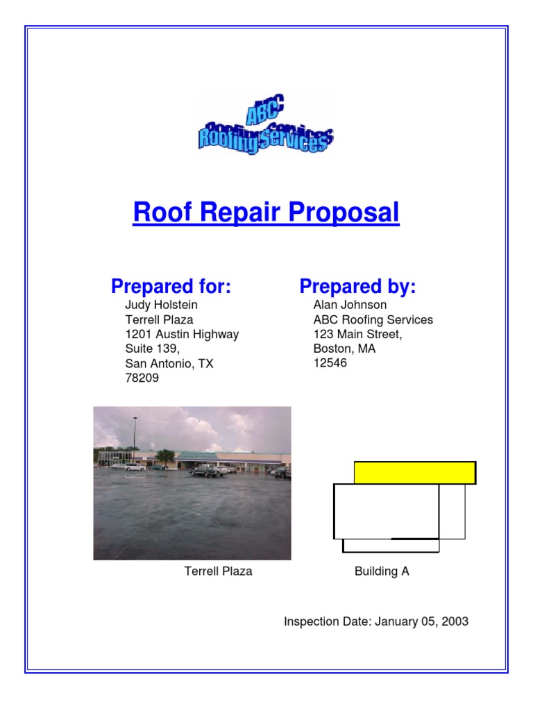 Roof Repair Proposal | PDF | Roof | Asphalt