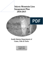 South Dakota Mountain Lion Management Plan 2010-2015