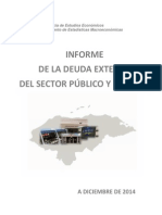Informe de La Deuda Publica y Externa BCH PDF