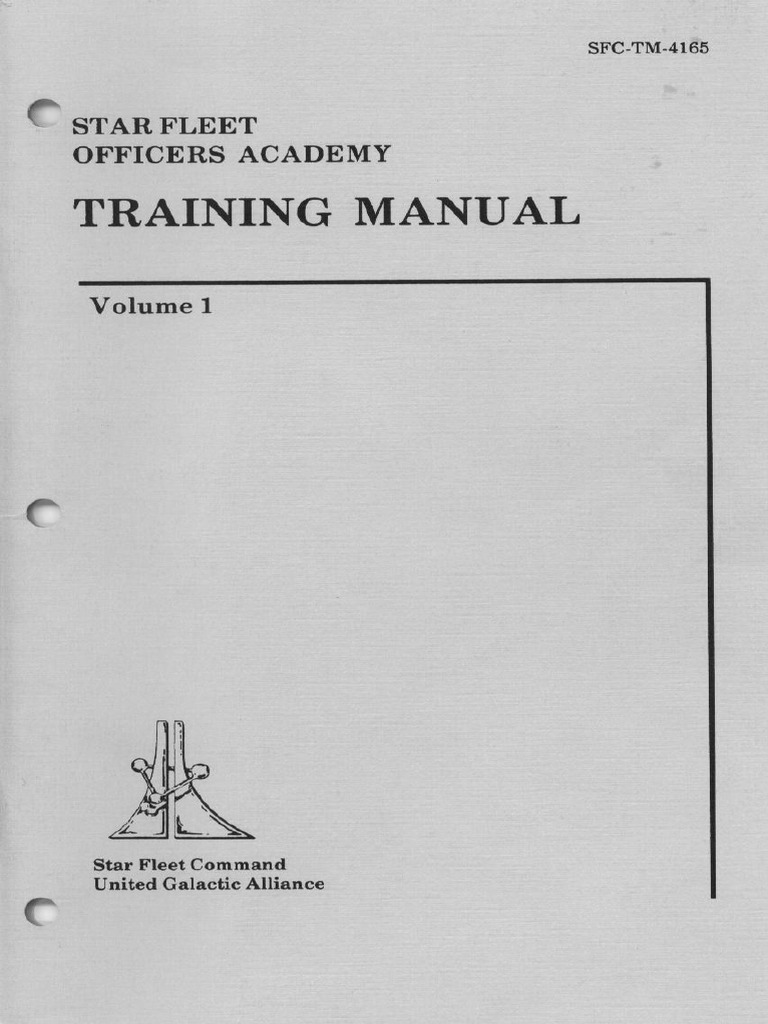 Star Fleet Training Manual | PDF