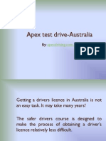 Apex Test Drive-Australia