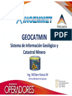 GEOCATMIN SISTEMA DE INFORMACION GEOLOGICO Y CATASTRAL MINERO
