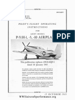 P-51H Pilots Flight Operating Instructions