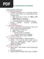 Data Mining-Partitioning Methods