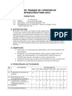 Plan de Trabajo de Infraestructura 2014