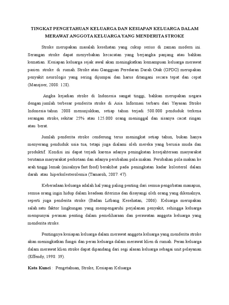 Judul Judul Proposal Penelitian Keperawatan Komunitas