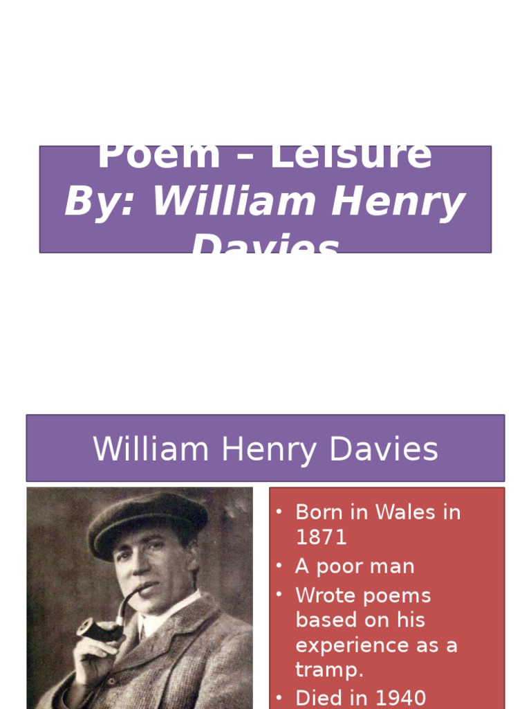 Poem Leisure Form 3 Poetry Fiction & Literature