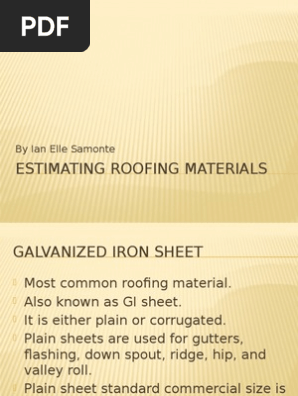 Roof Estimates
