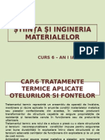 Cap 6 Tratamente Termice Aplicate Otelurilor Si Fontelor