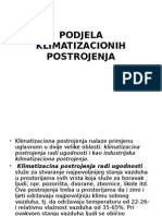 Prez 2 Podjela Klimatizacionih Postrojenja