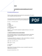 Lorentz Force Equation