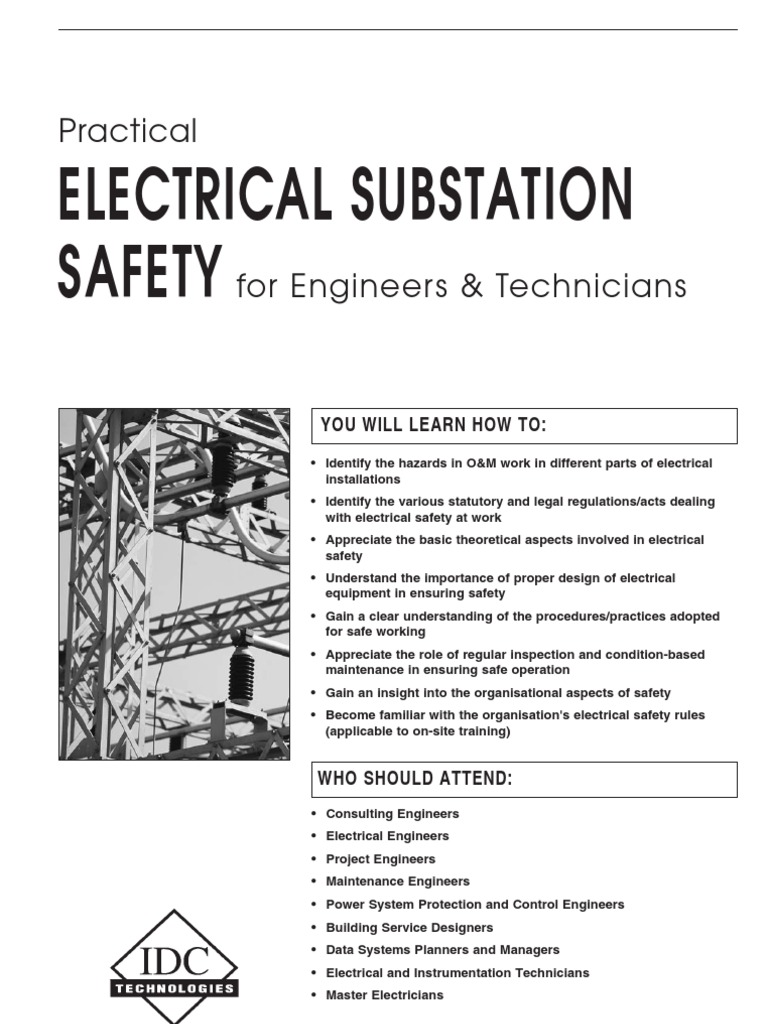 Electrical Substation Safety PDF Safety Electrical Substation