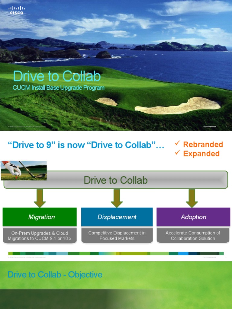 Drive To Collab: CUCM Install Base Upgrade Program | PDF | Cisco ...