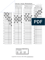 Wholetone Scale Worksheet  