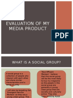 Evaluation of My Media Product