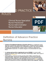 Advanced Practice Roles