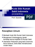 Kode Etik Rumah Sakit Indonesia