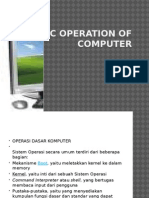 Basic Operation of Computer