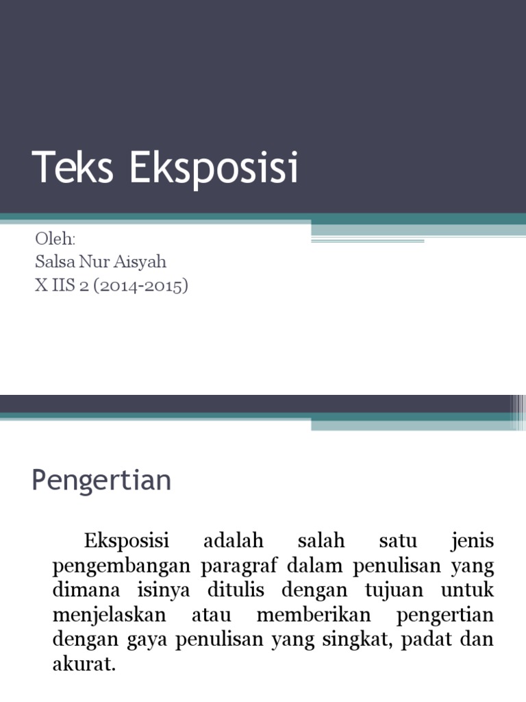 Teks Eksposisi PPT