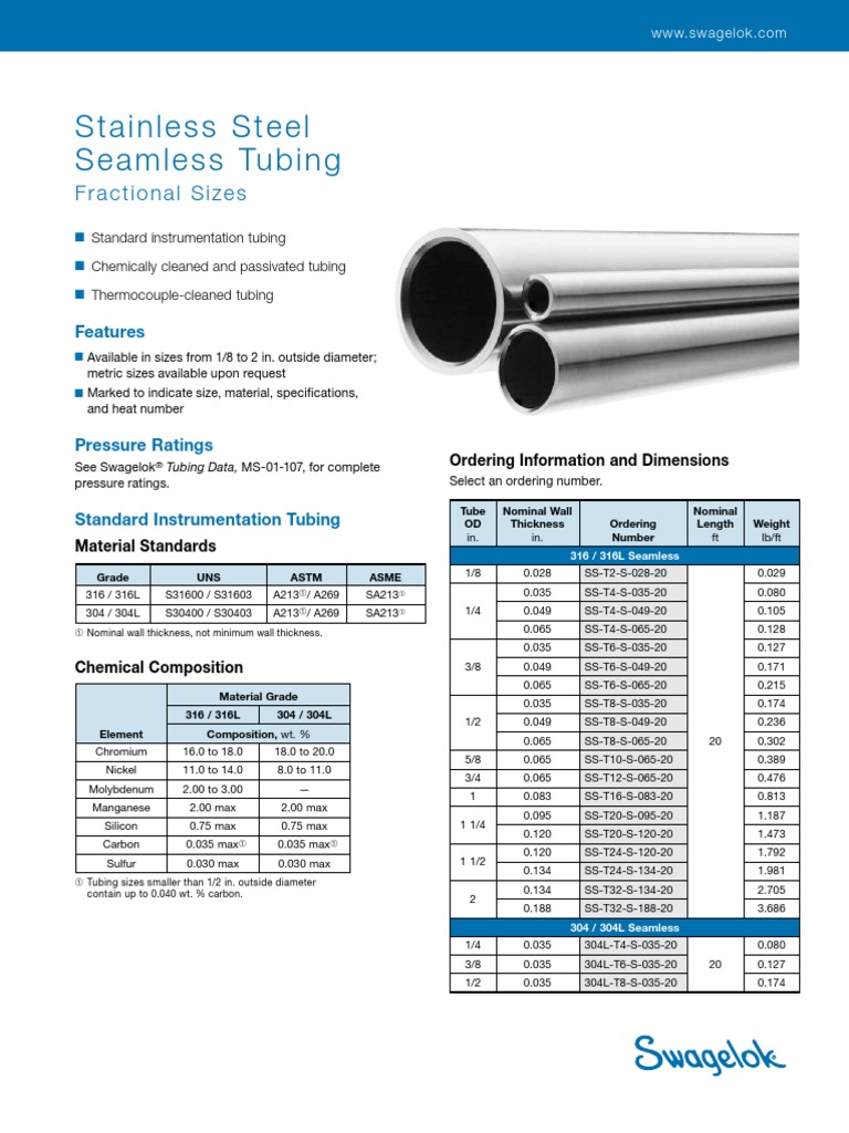 Stainless Steel Seamless Tubing | PDF | Stainless Steel | Steel