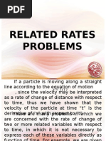 Calculus RelatedRates ProblemWithSolutions