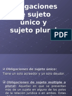 Obligaciones Sujeto Plural