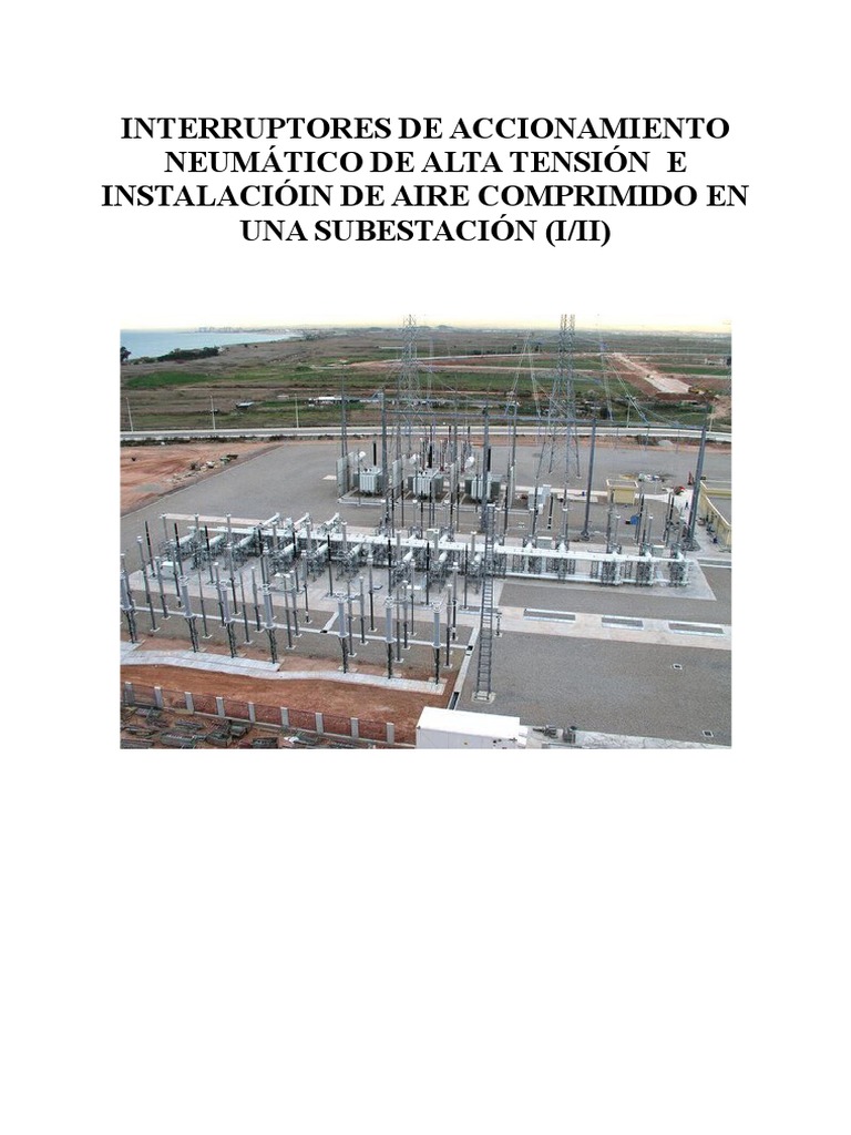 Interruptores AT Accionamiento Neumático | PDF | Relé | Transformador