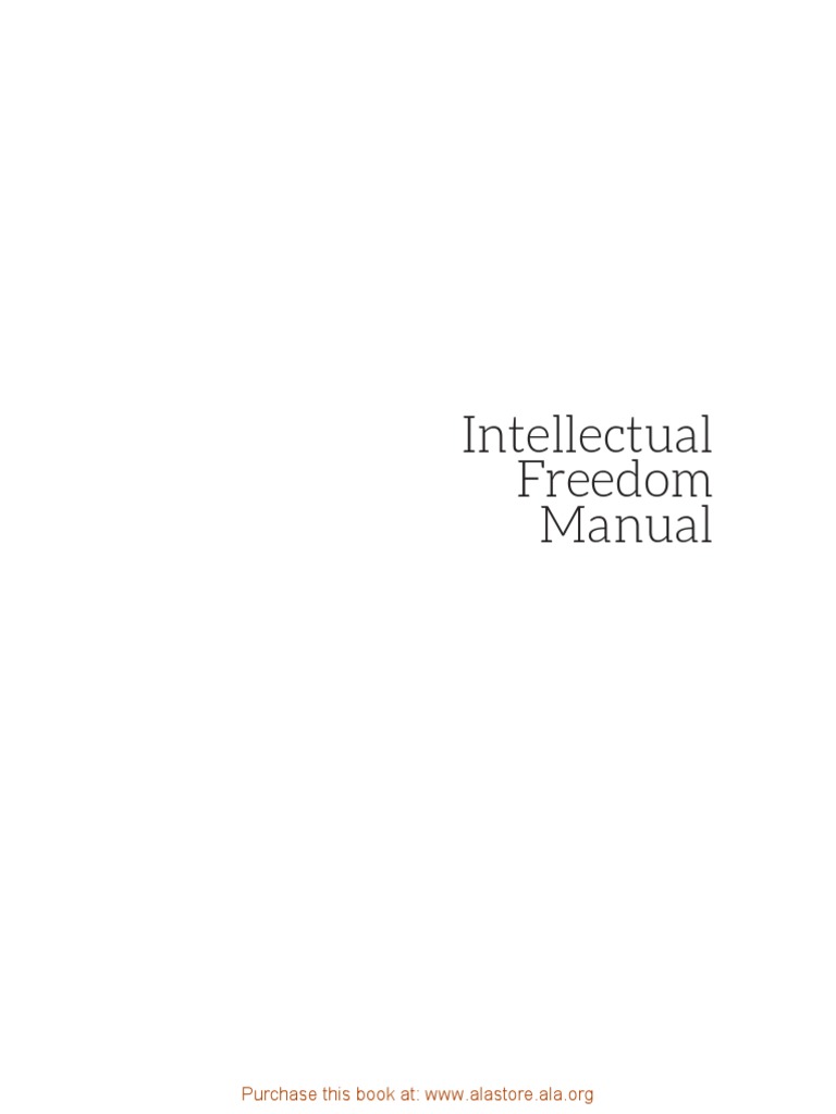 Intellectual Freedom Manual Eighth Edition