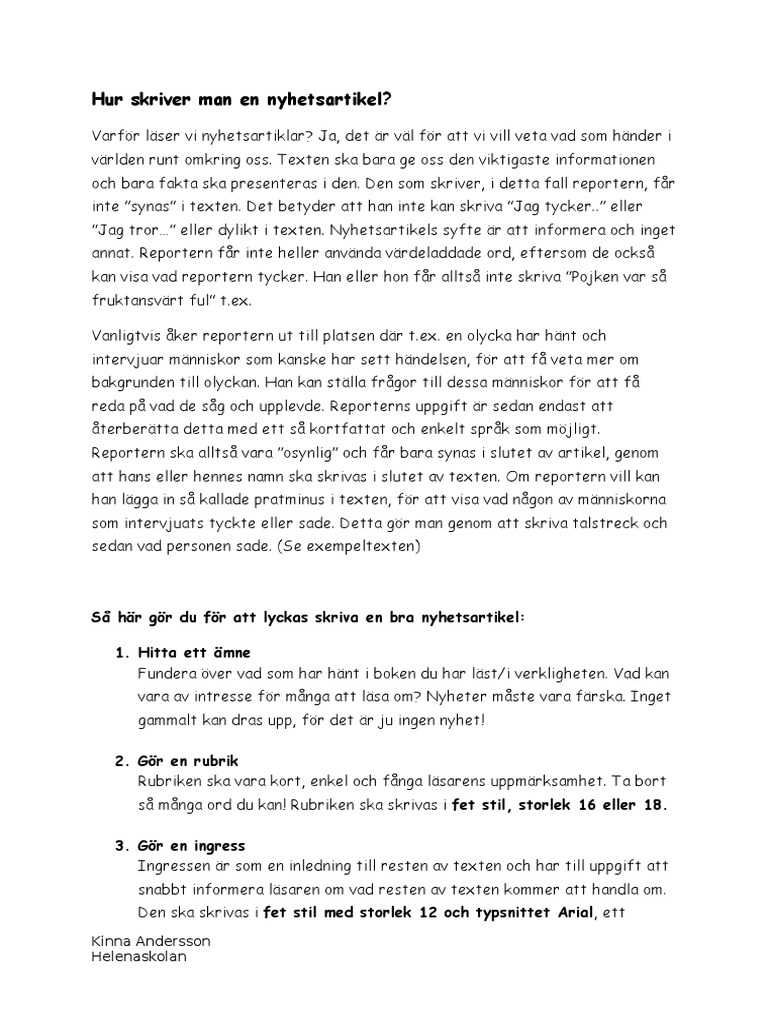 Hur Skriver Man En Offert Exempel