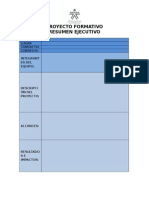 Formato Informe Ejecutivo de Ls Proyectos de Los Aprendices